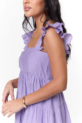 It's My Day Lilac Smocked Top Mini Dress