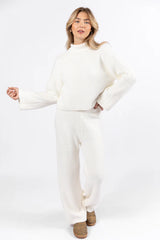 Keep It Comfy Ivory Fuzzy Turtleneck Sweater Set SALE