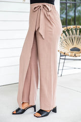 Espresso Thoughts Mocha Wrap Pants FINAL SALE