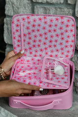 Pink Leather Cosmetic Case SALE