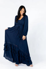 Lucky To Have You Navy Maxi Dress