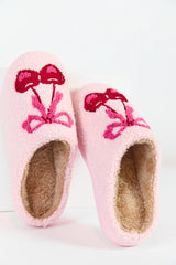 Cherry Bow Slippers  FINAL SALE