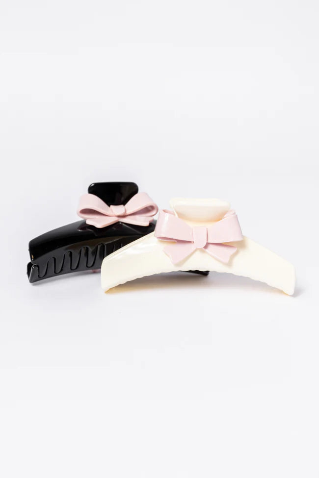 Bow Claw Clip Two Piece Set