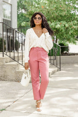 Need It All Pink Belted Pants FINAL SALE