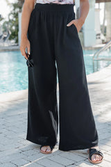 Let Me Adore You Black Gauze Beach Pants SALE