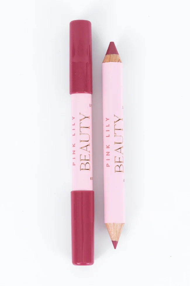 Pink Lily Beauty Double Bloom Dual Lipstick & Lip Liner - Pink Sorbet