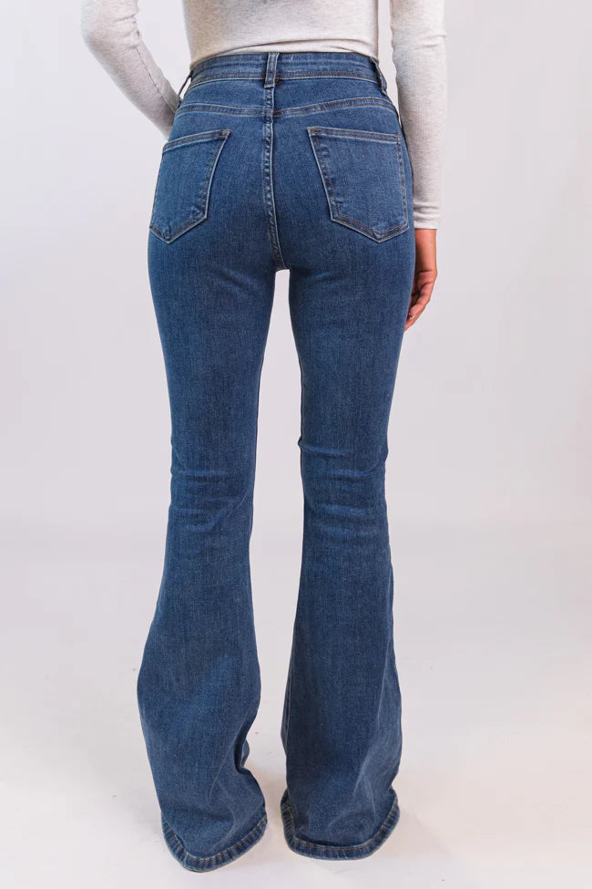 Maren Dark Wash Stretchy Flare Jeans