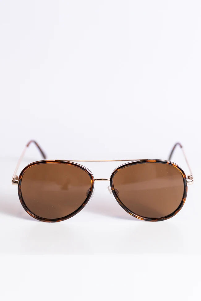 Tortoise Aviator Sunglasses