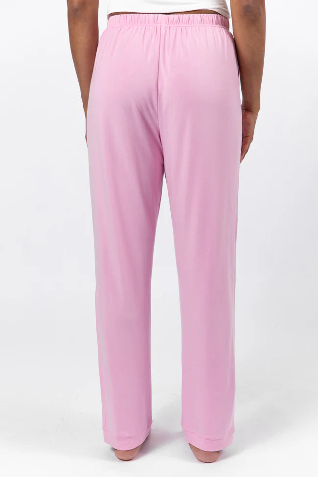 Good To Get Away Pink Bamboo Pajama Set FINAL SALE