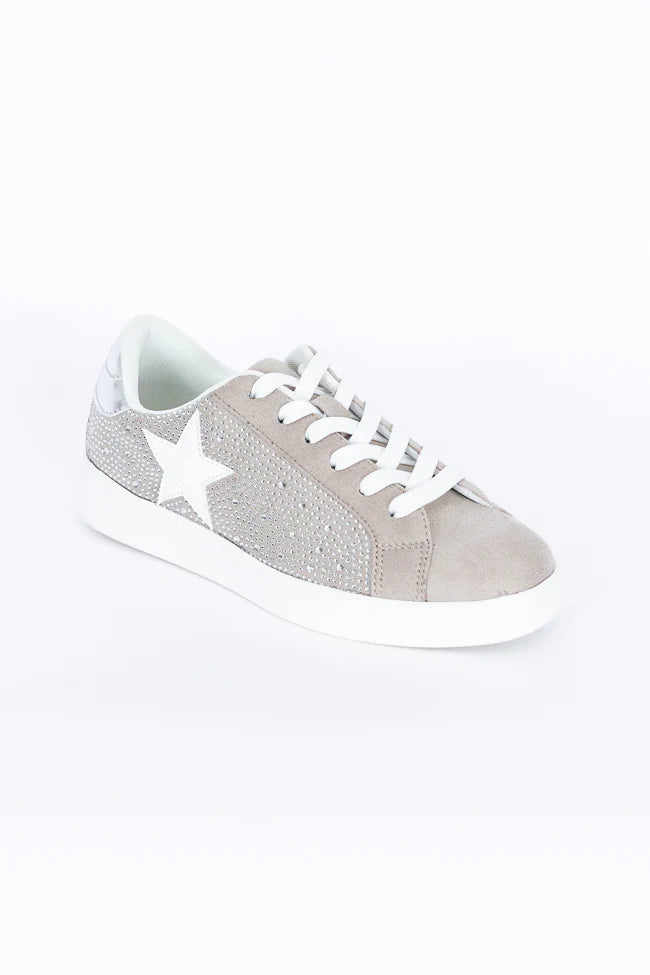 Karlie Taupe Rhinestone Star Sneaker SALE