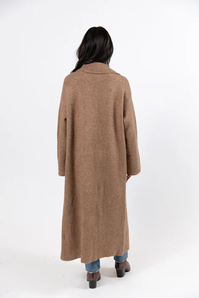 Greta Tan Sweater Coat