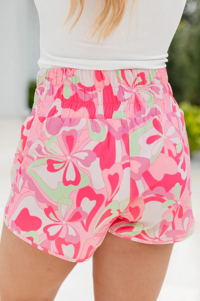 Errands To Run in Radiant Retro High Waisted Athletic Shorts SALE