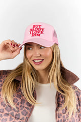 But Daddy I Love Him Light Pink Trucker Hat FINAL SALE