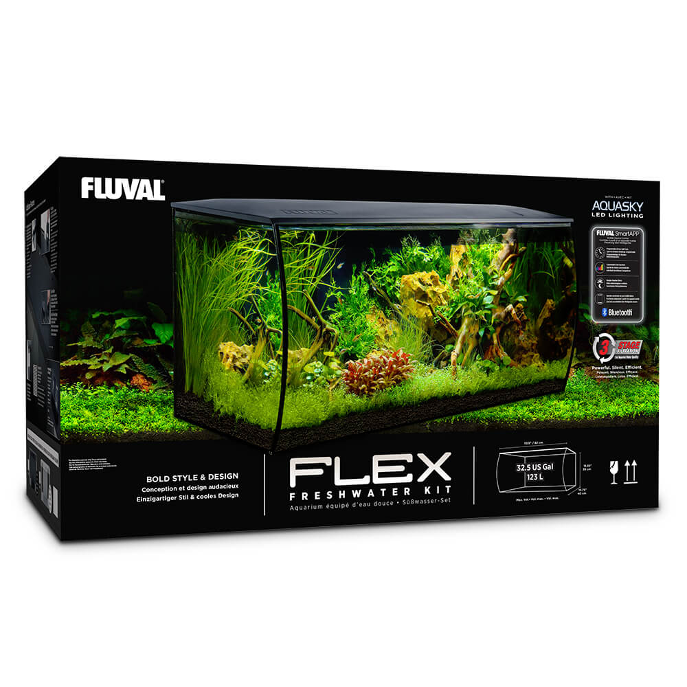 Fluval Flex Aquarium 32.5 Gallon Black