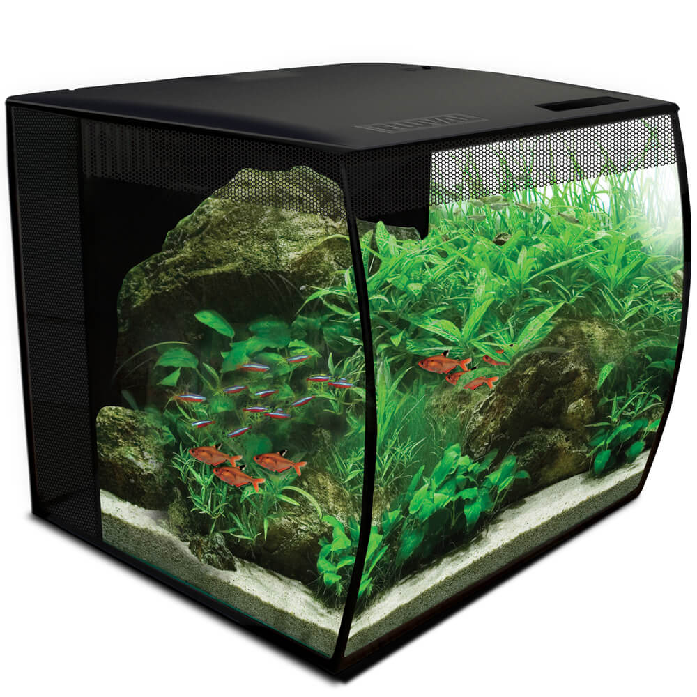 Fluval FLEX Aquarium Kit,9 Gallon Black