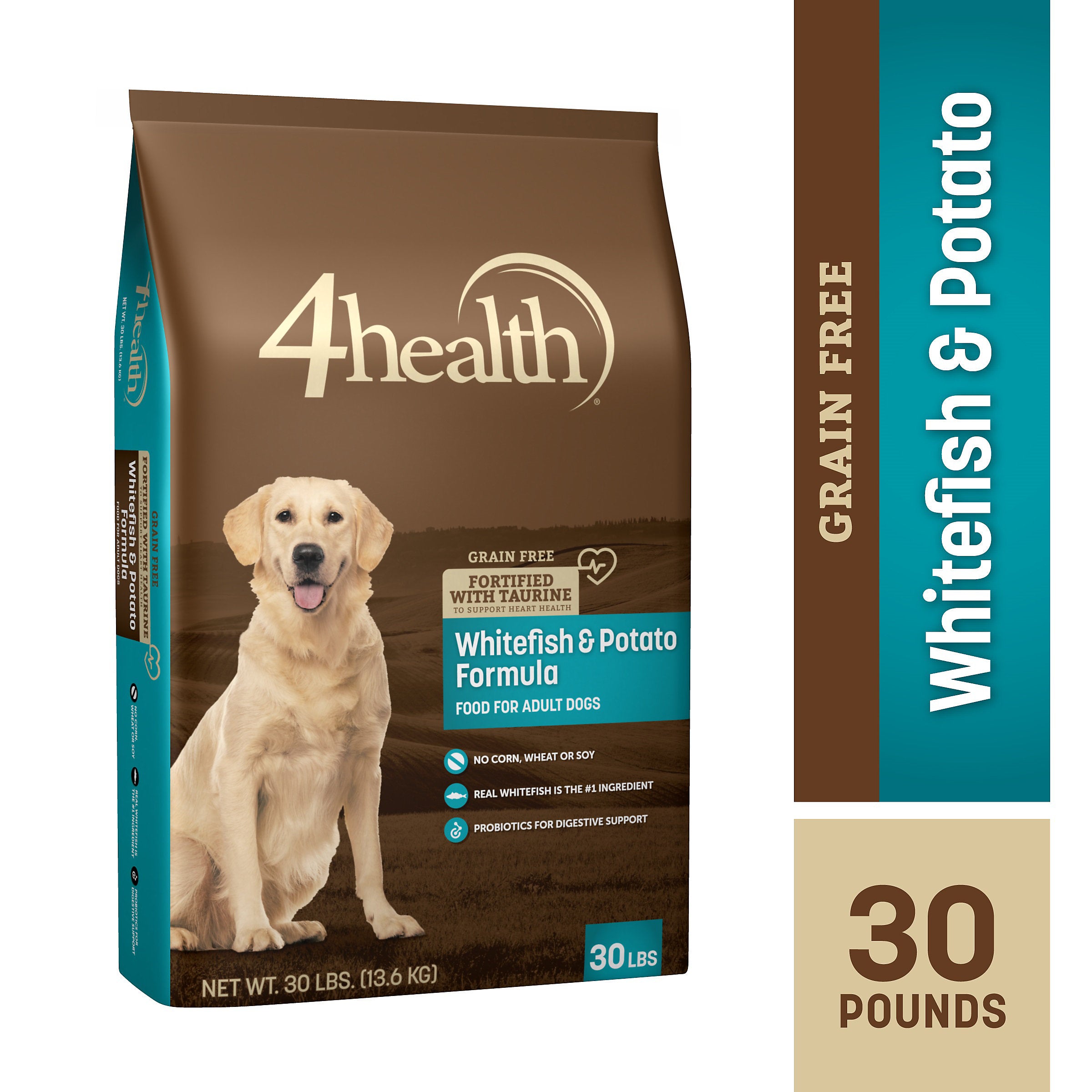 4health Grain Free Whitefish & Potato Formula Dry Dog Food