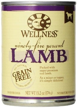 Wellness Natural Grain Free 95% Lamb Recipe Adult Wet Canned Dog Food