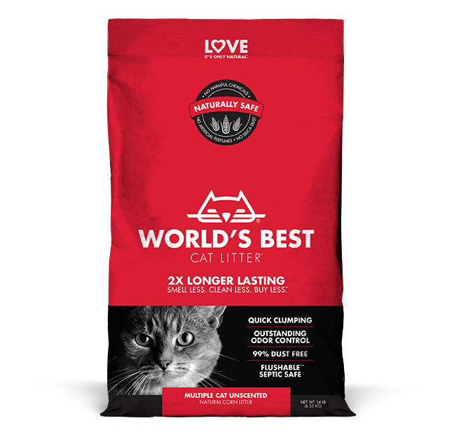 World’s Best Multiple Cat Clumping Formula Cat Litter