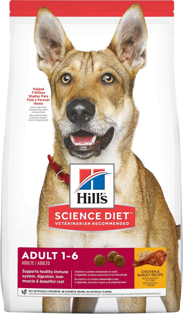 Hill’s Science Diet Adult Chicken & Barley Recipe Dry Dog Food