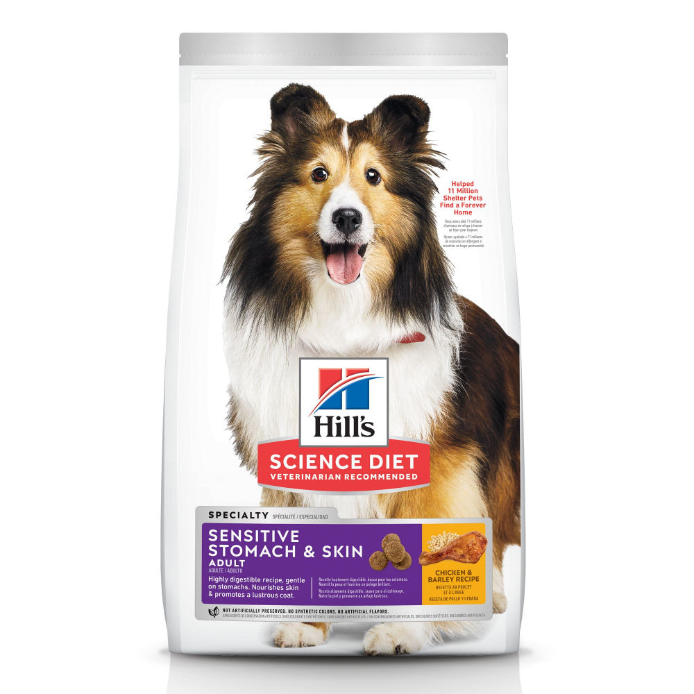 Hill’s Science Diet Adult Sensitive Stomach & Skin Chicken & Barley Recipe Dry Dog Food