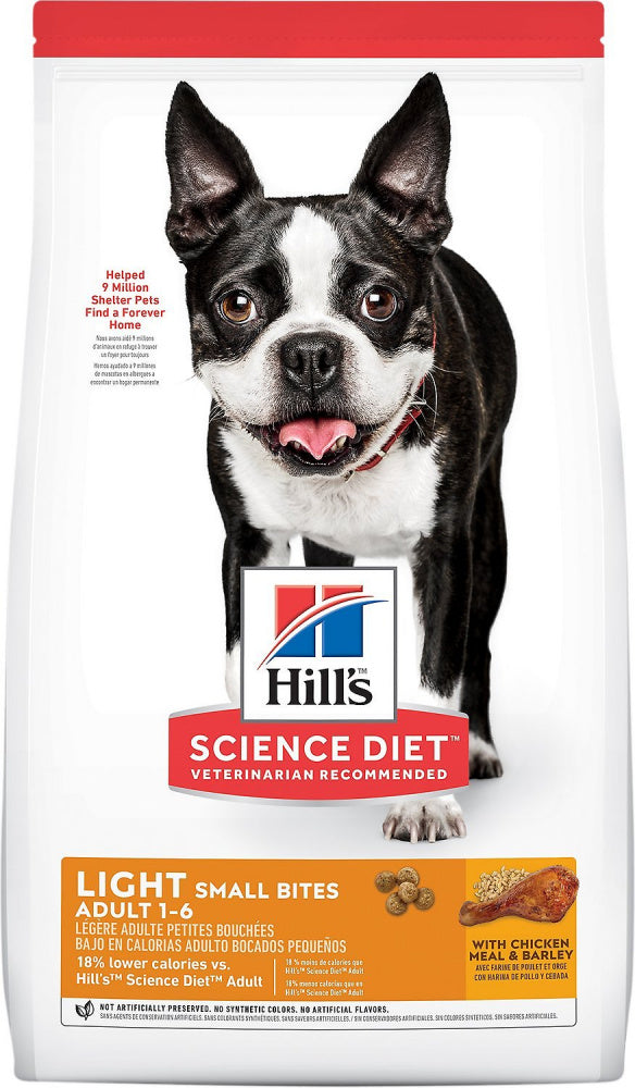 Hill’s Science Diet Adult Light Small Bites Chicken Meal & Barley Dry Dog Food