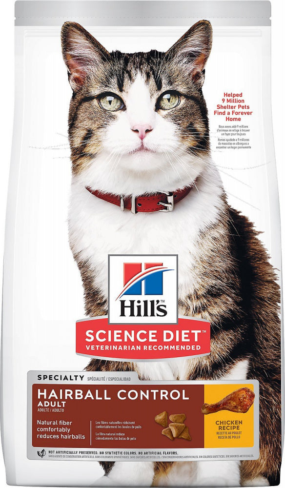 Hill’s Science Diet Adult Hairball Control Chicken Recipe Dry Cat Food