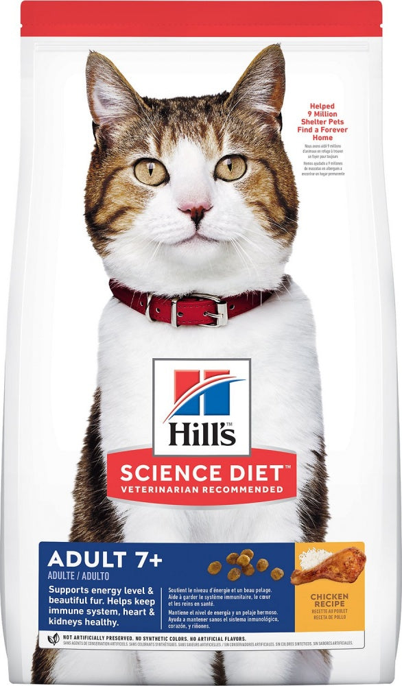 Hill’s Science Diet Senior 7+ Chicken Recipe Dry Cat Food