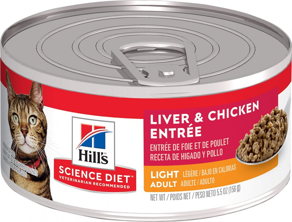 Hill’s Science Diet Adult Light Liver & Chicken Entree Canned Cat Food