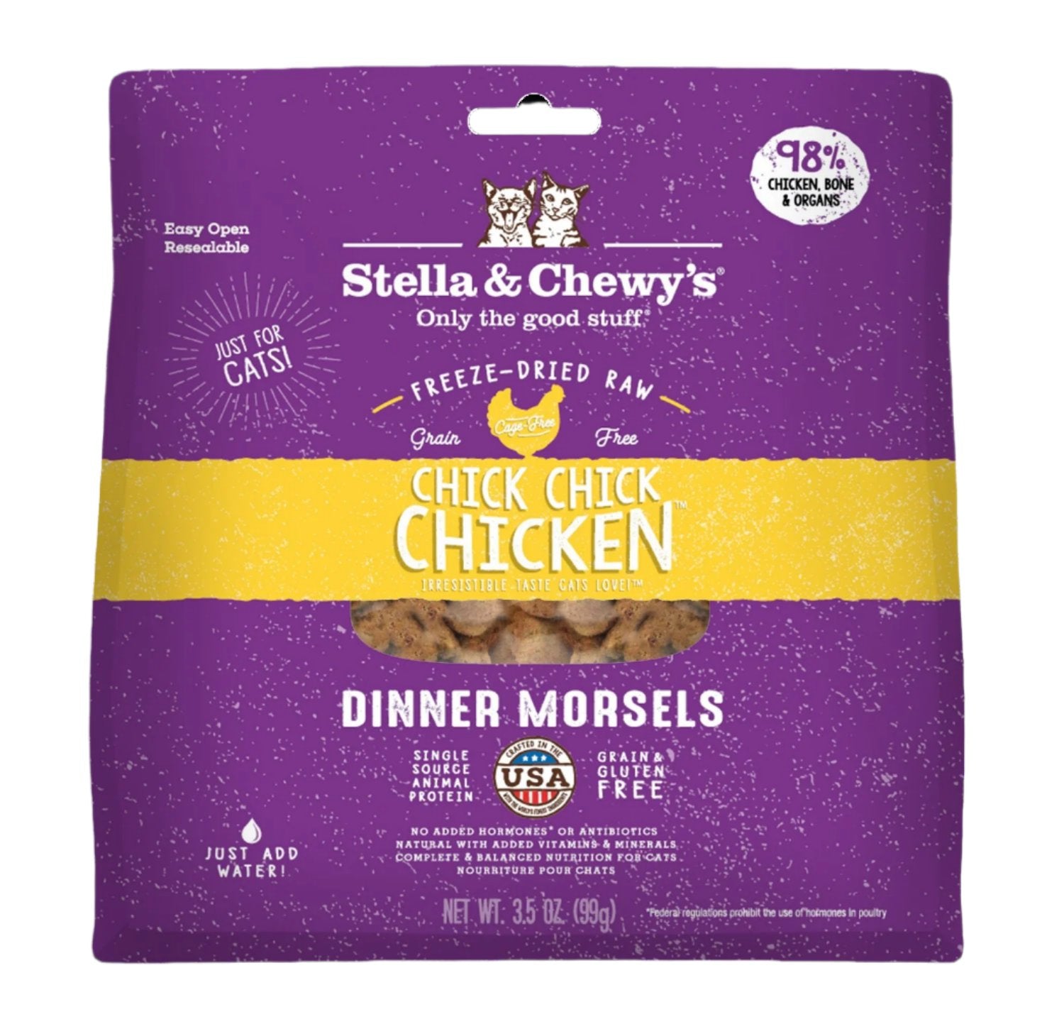 Stella & Chewy’s Chick Chick Chicken Dinner Morsels Freeze-Dried Raw Cat Food