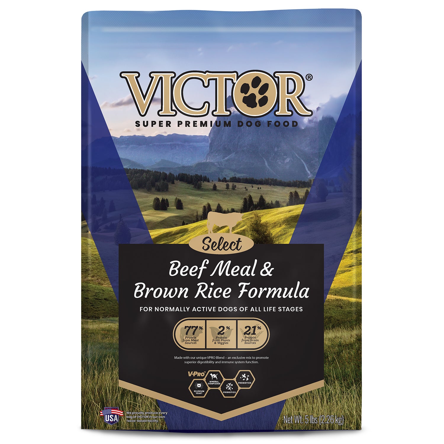 Victor Beef Meal & Rice Dry Dog Food, 5lb