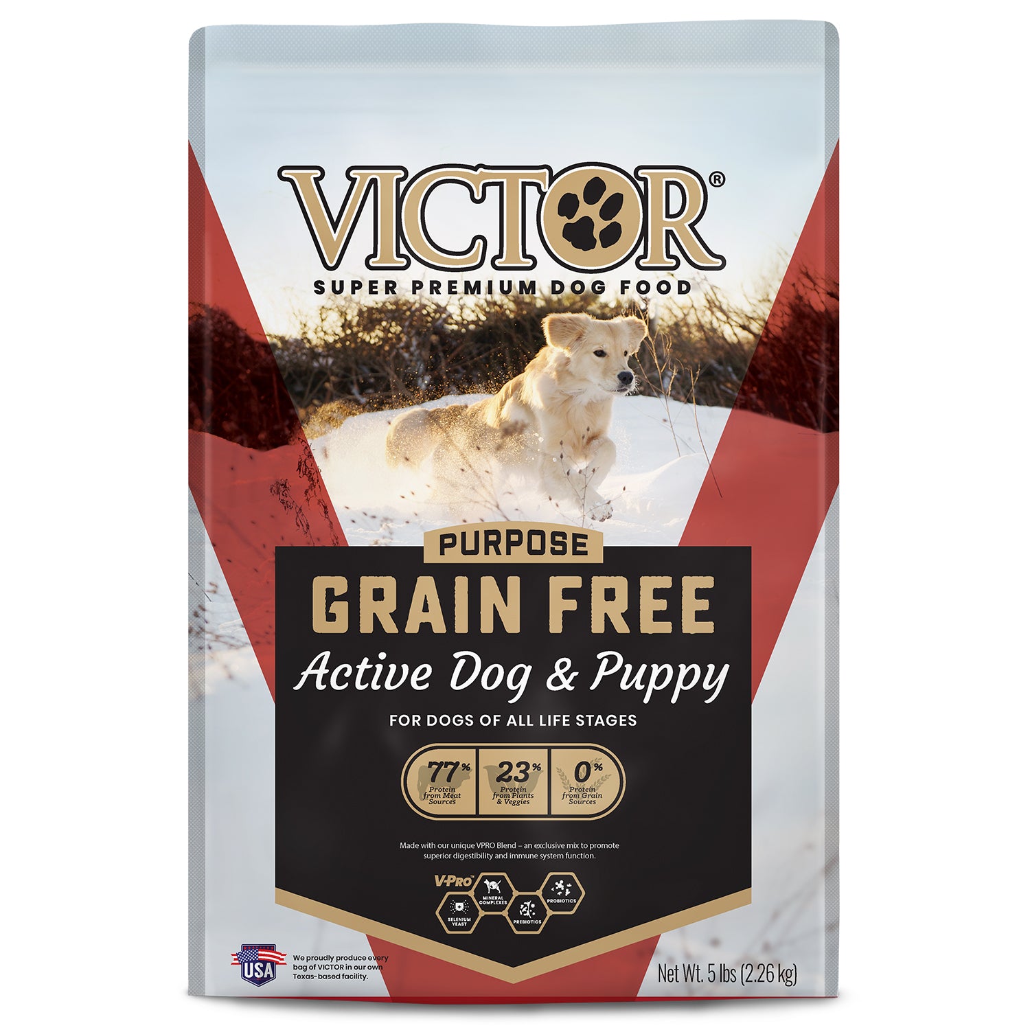 Victor Grain Free Active Dog & Puppy Dry Dog Food, 5lb