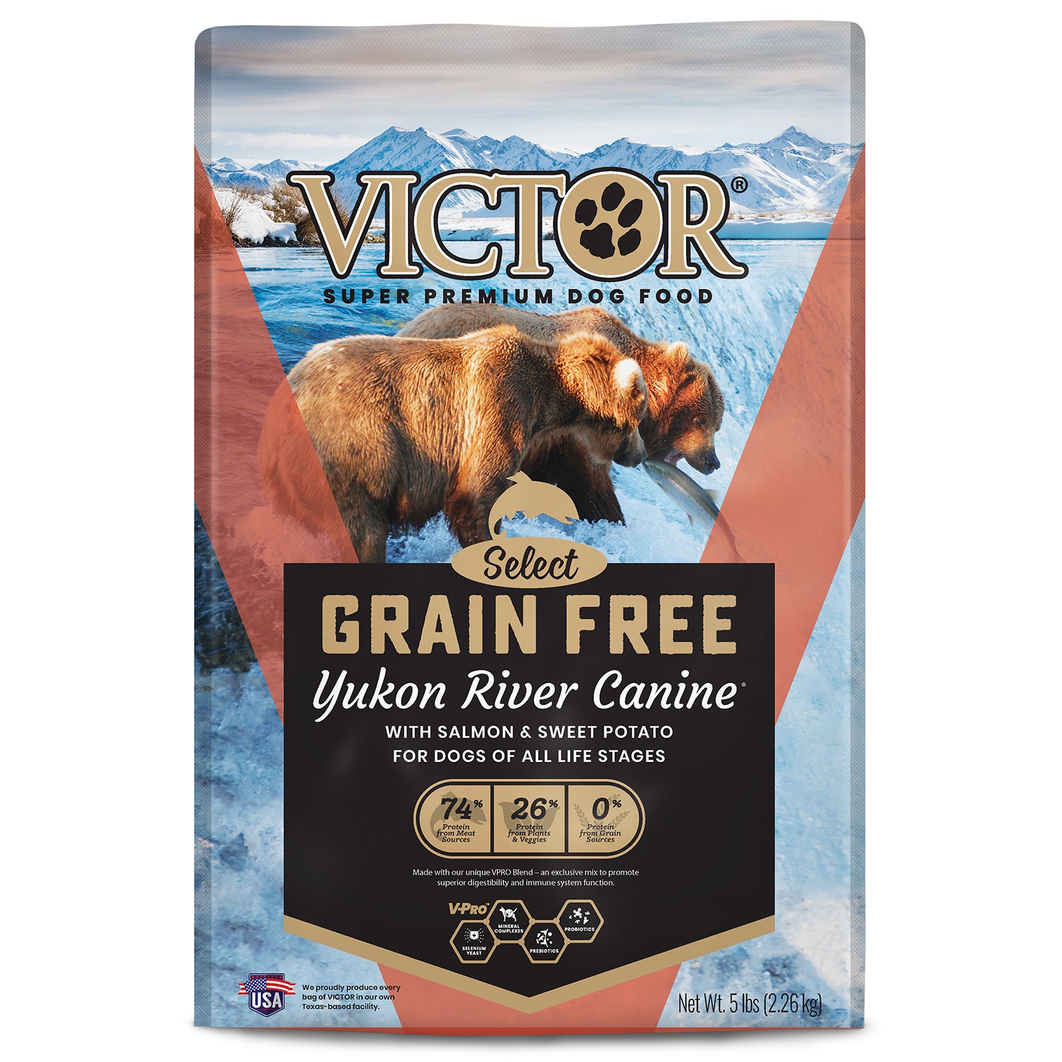 Victor Grain Free Yukon River Dry Dog Food, 5lb