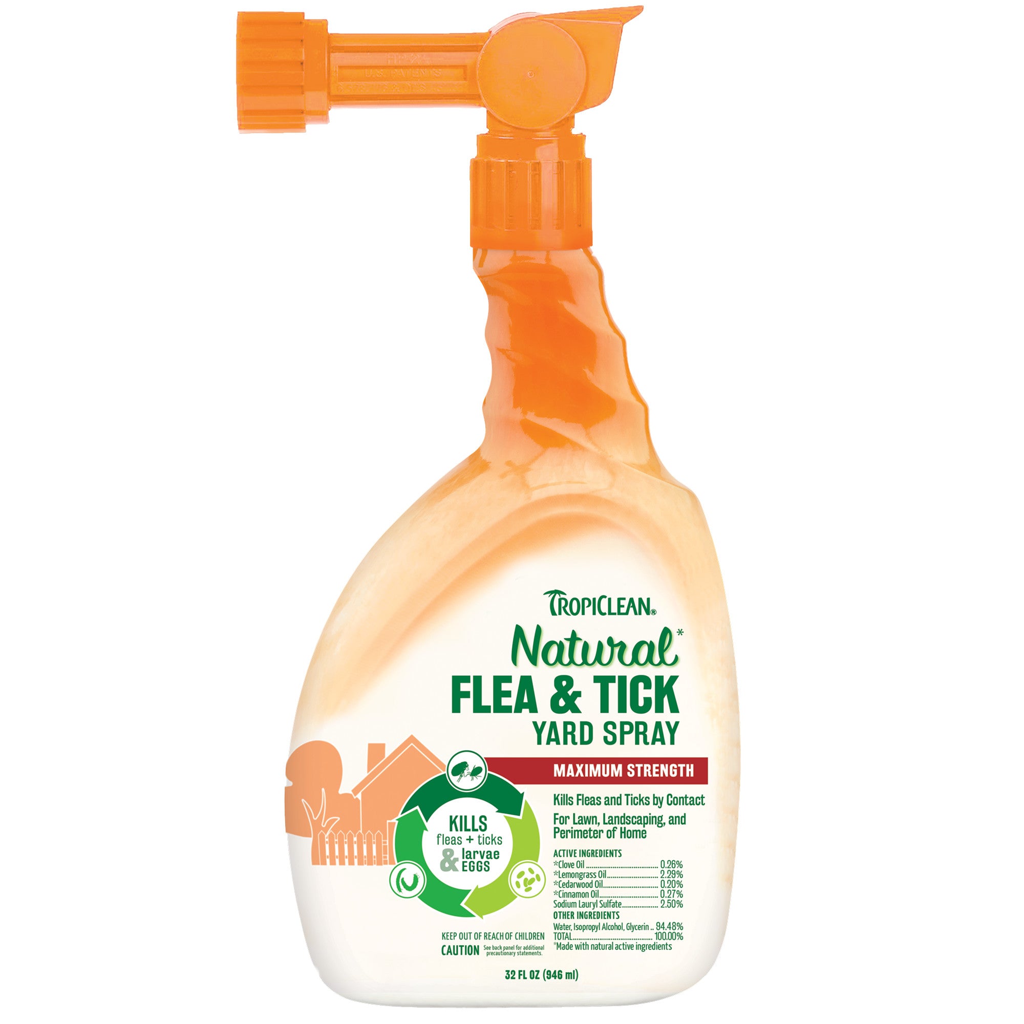 TropiClean Natural* Flea & Tick Yard Spray, 32oz