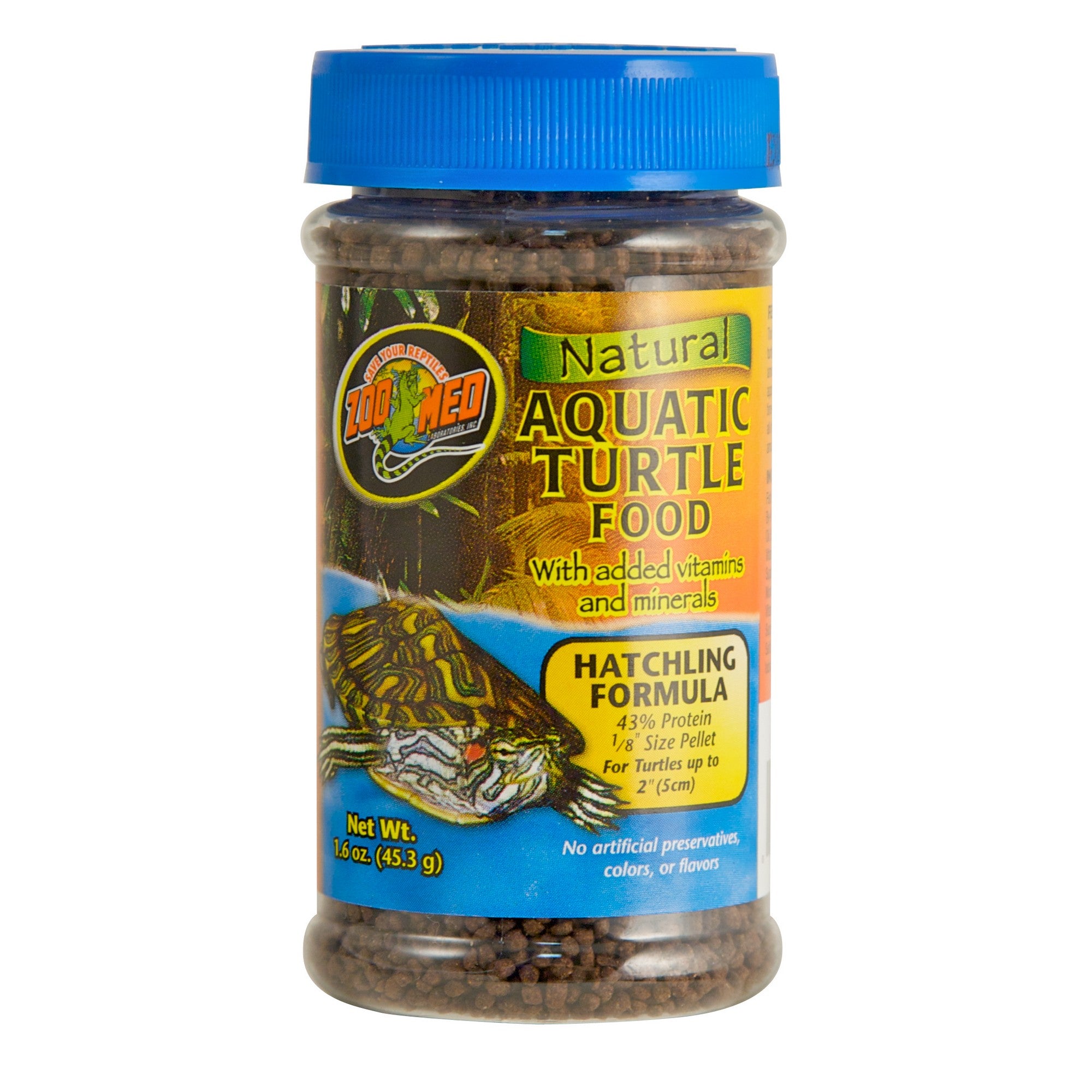 Zoo Med Natural Aquatic Turtle Food – Hatchling 1.6 Ounces