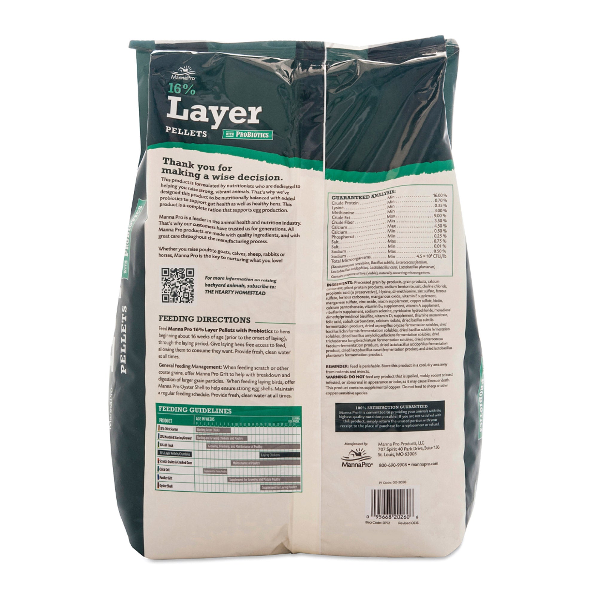 Manna Pro Layer Pellets 8lb