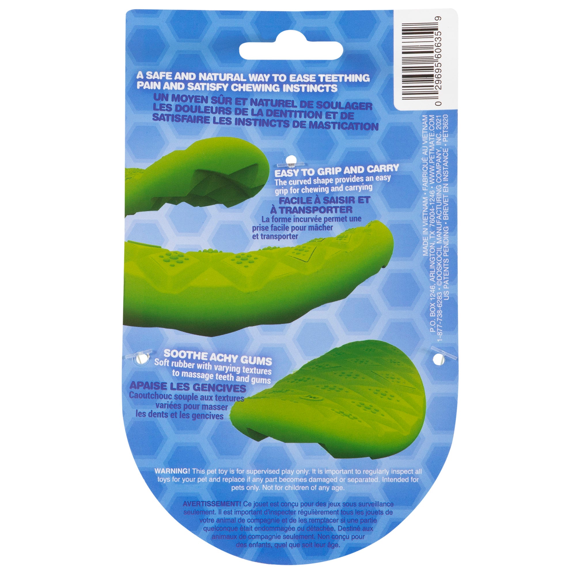 JW Prickl-ee Pear Puppy Teether Chew Toy