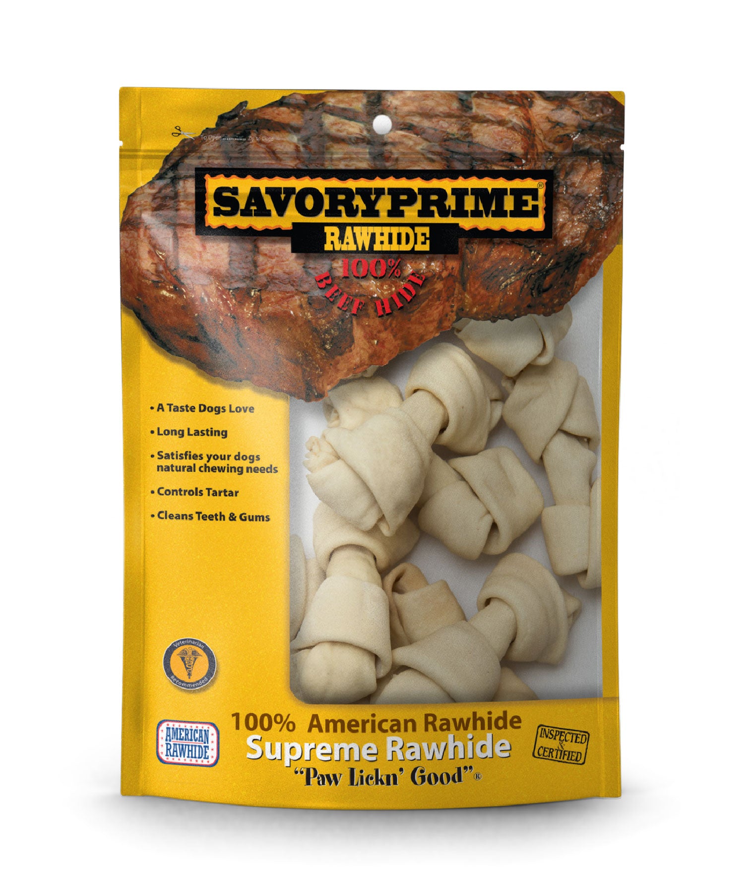 Savory Prime 4-5” Small Bone Value Pack White for Dogs – 10 pk