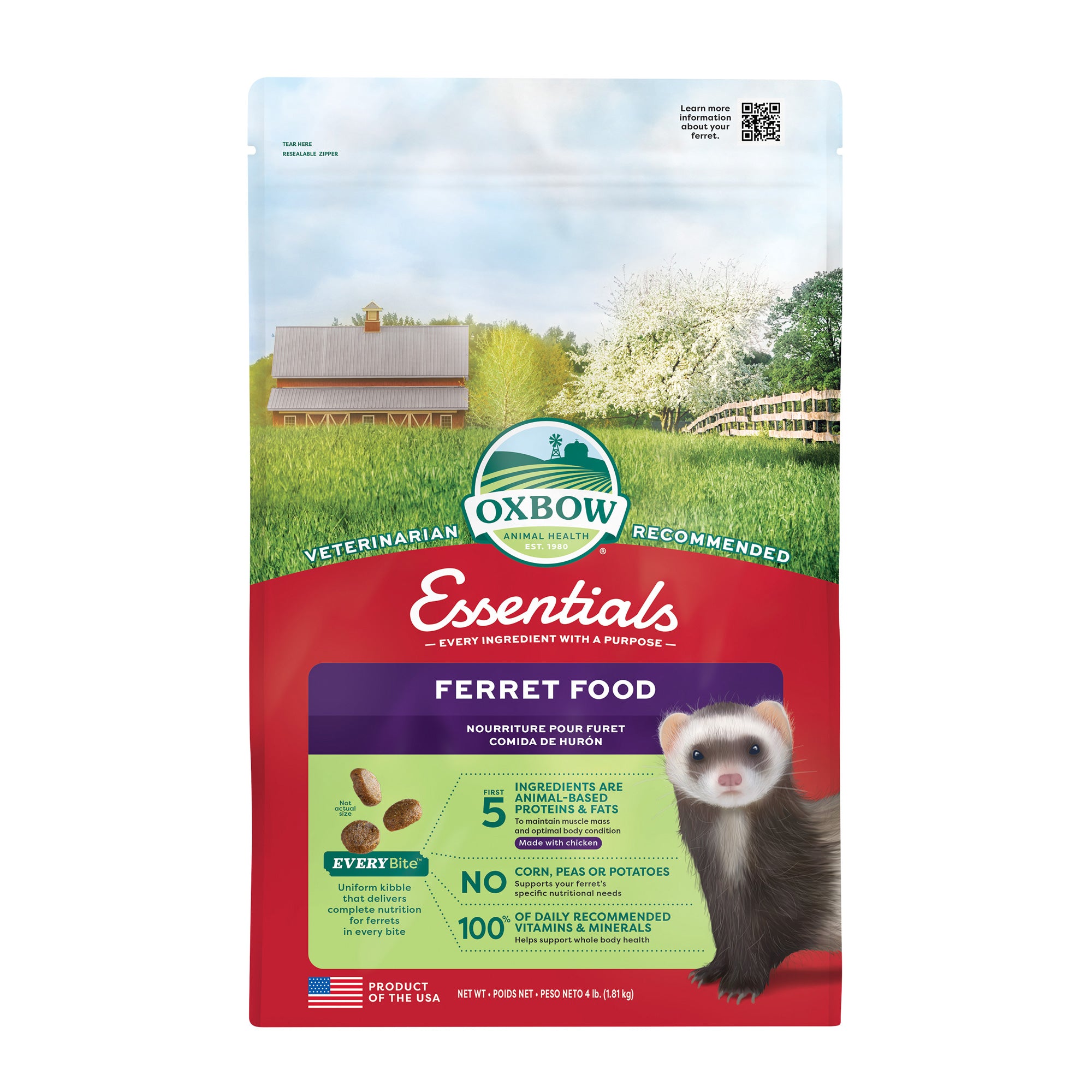 Oxbow Ferret Pet Food 4lb