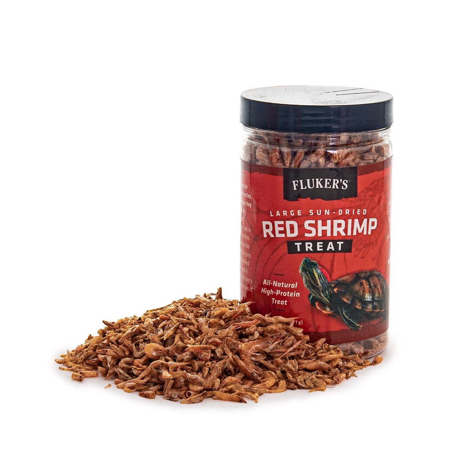 Fluker’s Large Sun-Dried Red Shrimp for Turtles and Fish