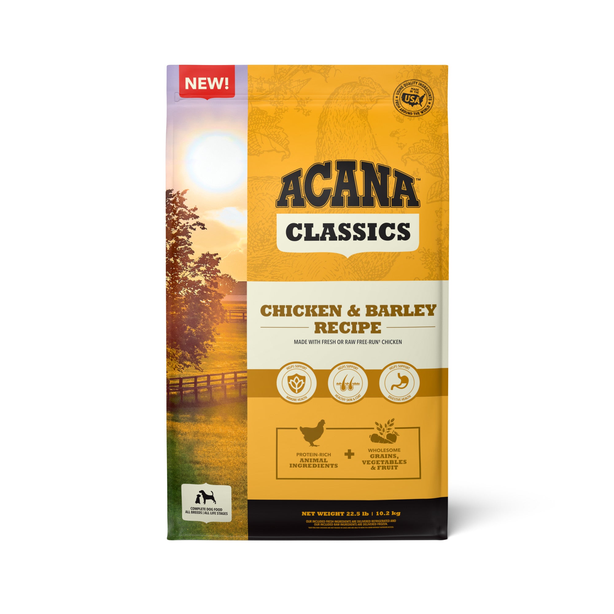 ACANA Classics Dry Dog Food Chicken & Barley Recipe 22.5lb