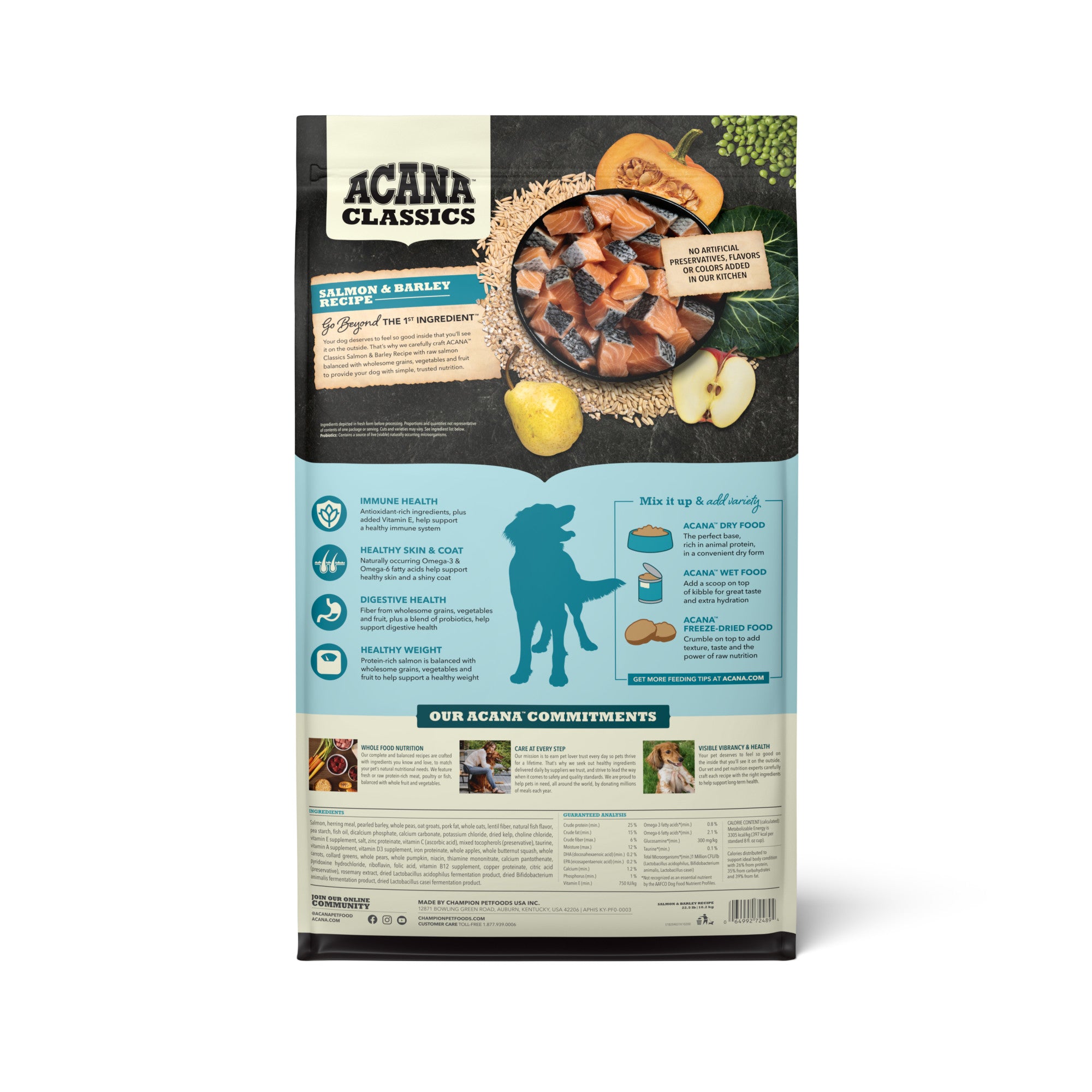 ACANA Classics Dry Dog Food Salmon & Barley Recipe 22.5lb