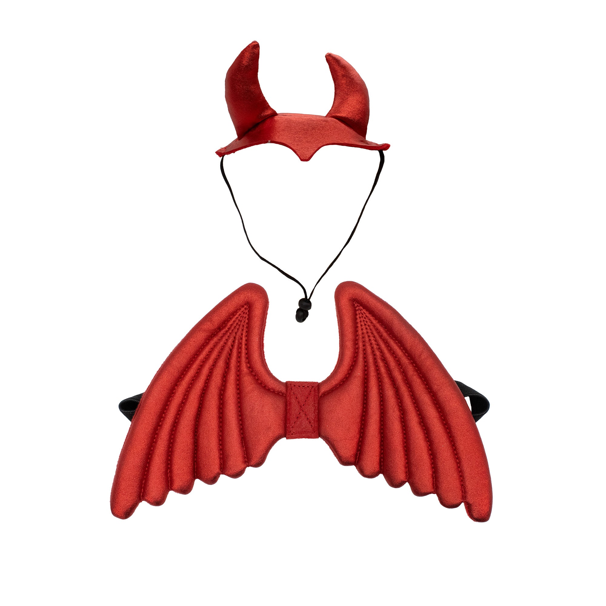 Metallic Devil Wings with Hat Set Pet Halloween Costume