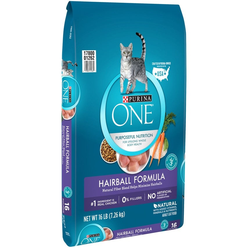 Purina ONE Advanced Nutrition Hairball Formula Dry Cat Food