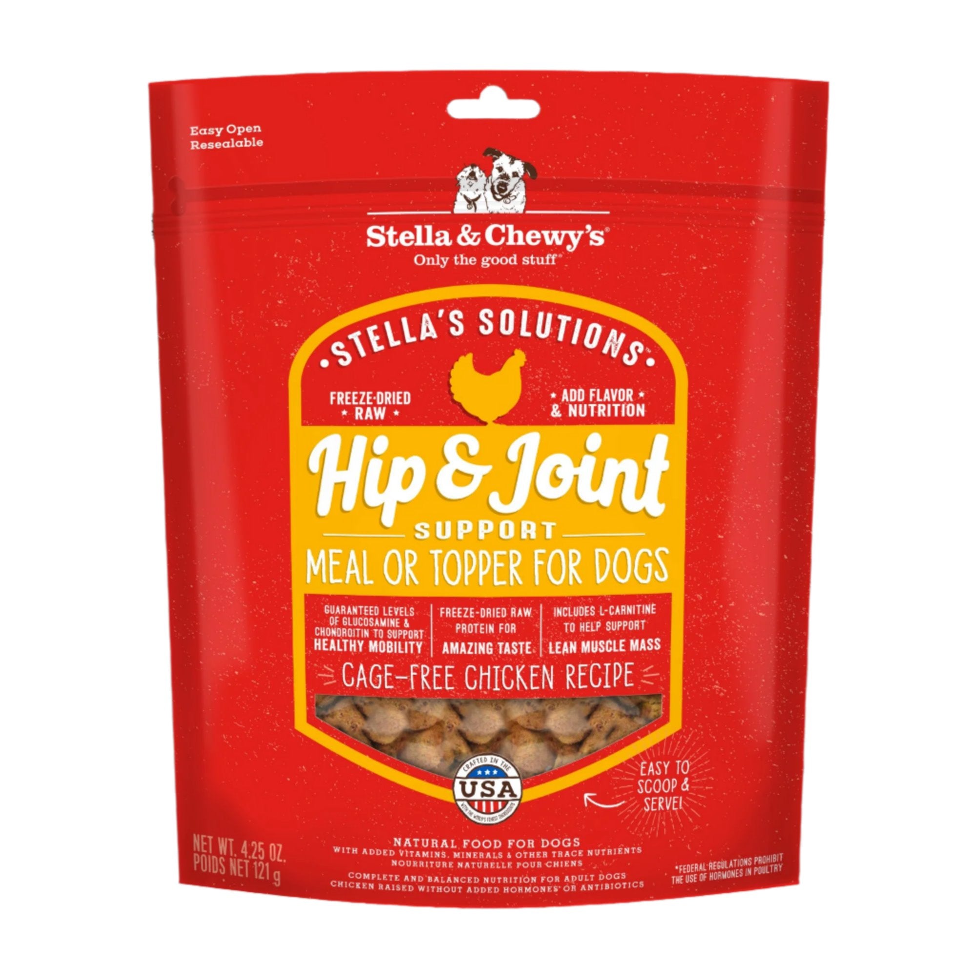 Stella & Chewy’s Stella’s Solutions Hip & Joint Boost Freeze-Dried Raw Cage-Free Chicken Dinner Morsels Dog Food