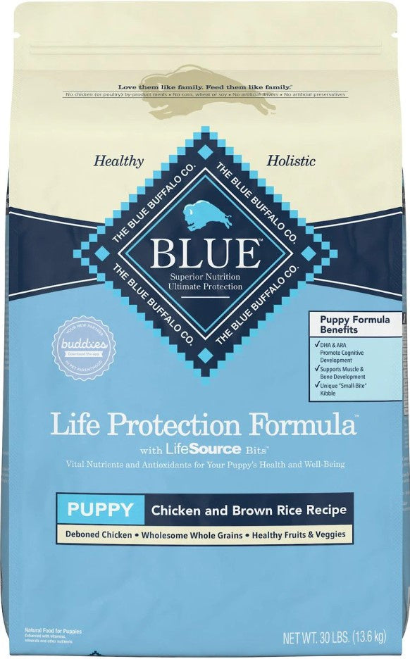 Blue Buffalo Life Protection Natural Chicken & Brown Rice Recipe Puppy Dry Dog Food