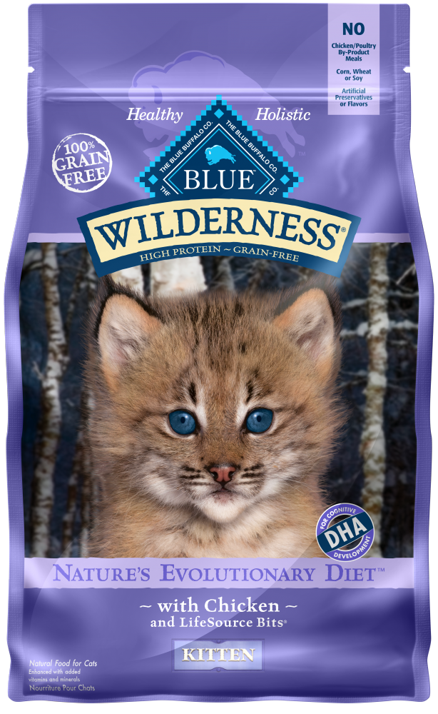 Blue Buffalo Wilderness Grain Free Chicken High Protein Recipe Dry Kitten Food