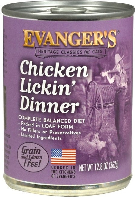 Evangers Chicken Lickin’ Dinner Canned Cat Food