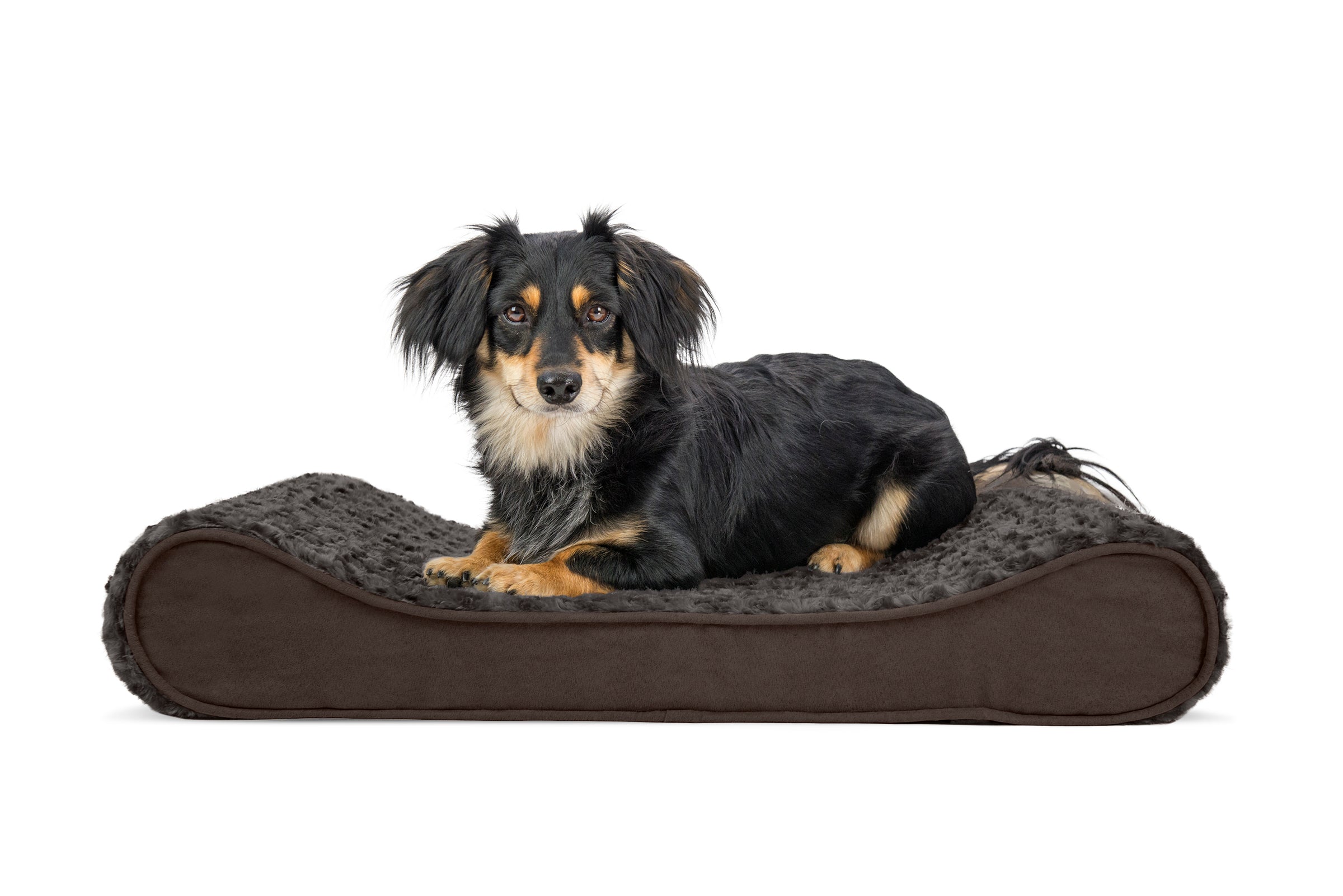 FurHaven Ultra Plush Luxe Lounger Orthopedic Dog Bed – Medium, Chocolate