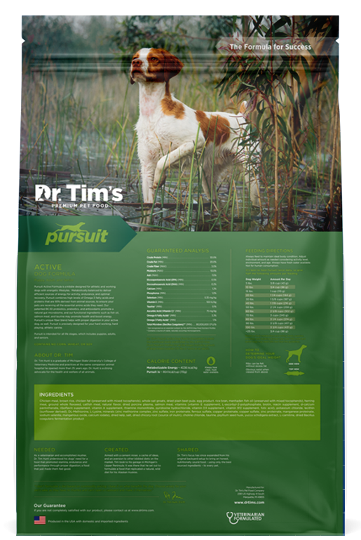 Dr. Tim’s Pursuit Active Dry Dog Food