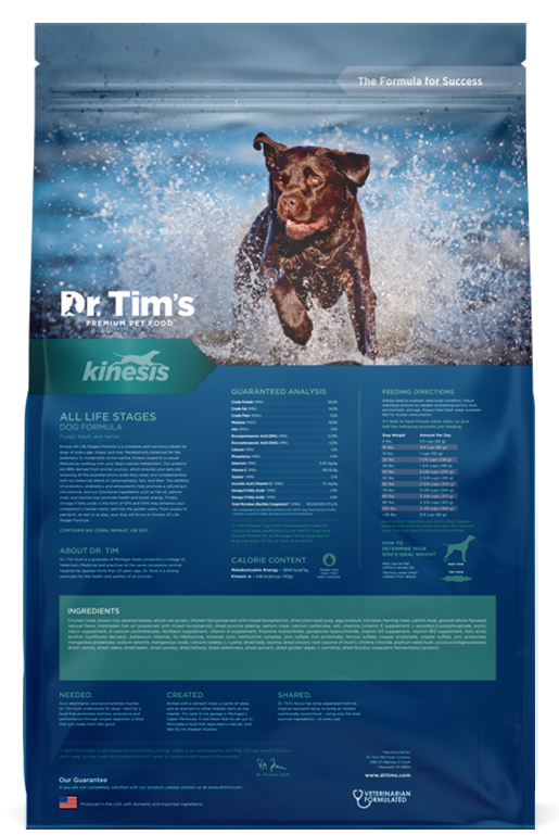 Dr. Tim’s Kinesis All Life Stages Dry Dog Food